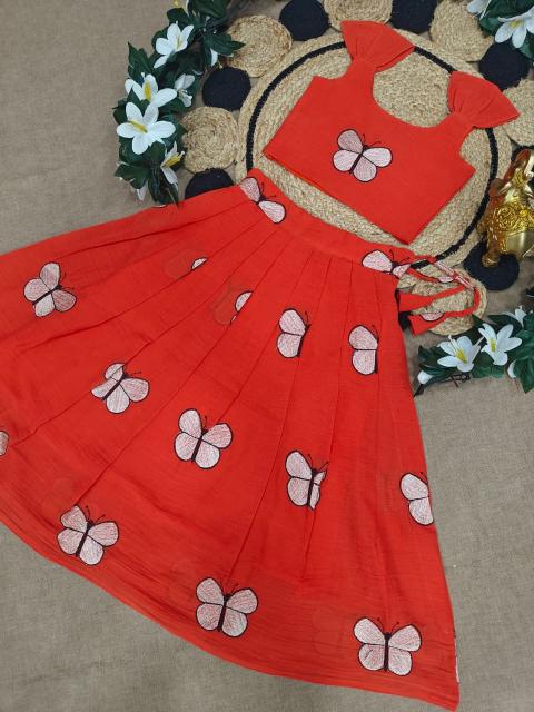 BUTTERFLY SUMMER KIDS Cotton Orange Children wear wholesale market